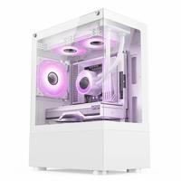 Boîtier d'ordinateur de la tour intermédiaire OEM nouveau design boîtier ATX avec USB 3.0 verre trempé et armoire PC pour les jeux