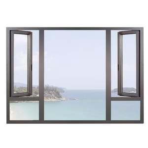 Portes et fenêtres coulissantes horizontales en alliage d'aluminium à rupture de pont thermique, insonorisées, design moderne minimaliste, résistantes <span class=keywords><strong>au</strong></span> feu et isolantes - Product Image 4