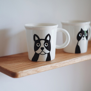 Taza de café con leche de <span class=keywords><strong>Bulldog</strong></span> Francés, taza de agua creativa, Taza de cerámica - Product Image 3