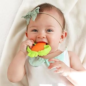 Jouets de dentition pour bébés <span class=keywords><strong>en</strong></span> <span class=keywords><strong>silicone</strong></span> texturé personnalisé soulagement facile carotte maïs Orange jeu sensoriel grignotages <span class=keywords><strong>en</strong></span> forme de sucette de qualité alimentaire - Product Image 4