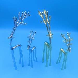 Retro Alloy Deer Figurine Metal Garden <b>Ornament</b> Desktop Decoration Animal Shape Outdoor Home Decor Gift - Product Image 4