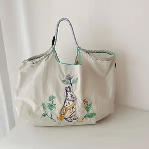 Reusable Shopping Bag Handbag Pink Hand Black Nylon Non Woven And Sling Jute Mesh Net Bag Onion Garlic Potato Storage Bag