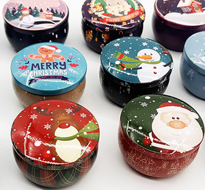 70G 2.2Oz Nhỏ Đáng Yêu Vòng Trang Trí Xách Tay Kẹo Đồ Trang Sức Nến Lưu Trữ Thơm Đậu Nành Du Lịch Rỗng Giáng Sinh Nến Tin - Product Image 6