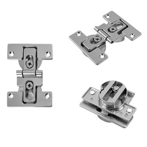 Charnière pliante à double coupelle Résonance en alliage de zinc de 2,5 mm, 180 degrés, pour portes d'armoires et de placards à chaussures - Product Image 3