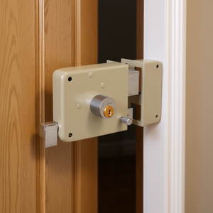 Hermex CS-70DB Classic Traditional Mortise <b>Door</b> <b>Lock</b> With Key Operation For Wood <b>Doors</b>, Durable Stainless Steel Construction, Ri - Product Image 2