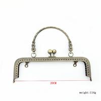 Fermoir à pression carré antique en métal pour accessoires de couture, fabrication de sacs, pochettes, bricolage, travaux manuels, fournitures de broderie 20CM Changrui