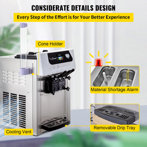 Debe <span class=keywords><strong>comprar</strong></span> en verano Máquina comercial de helados Softy Máquina de yogurt congelado de bajo precio para helados suaves - Product Image 6