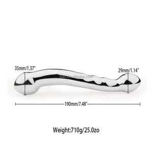 SacKnove Juguetes sexuales para adultos Doble expansor Próstata Punto G Masturbación Varita Bdsm Metal Acero inoxidable Butt Plug Anal Dildos - Product Image 3