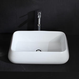 Cuvette de lavage <span class=keywords><strong>des</strong></span> mains de couleur blanche mate Rectangle haute température pour <span class=keywords><strong>toilettes</strong></span> publiques <span class=keywords><strong>au</strong></span>-<span class=keywords><strong>dessus</strong></span> du lavabo de salle de bain - Product Image 4