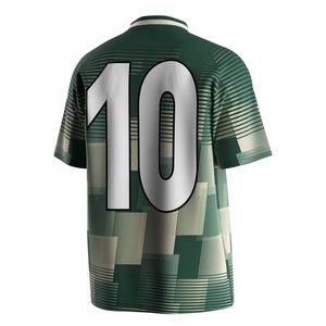 Maillot de football à col en V conçu avec un tissu respirant et une finition à séchage rapide pour les échauffements et l'entraînement avant le match - Product Image 3