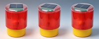Balise de signalisation solaire LED à clignotement stroboscopique, lampe de sécurité routière pour travaux routiers et barricades, directement de l'usine