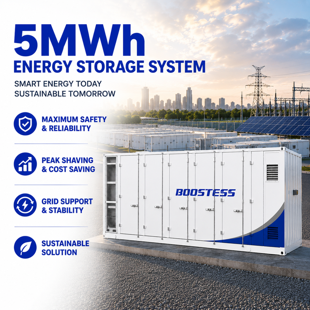 Bess Container Battery 1mwh 5mwh 20ft 5mwh Lithium Ess Renewable Energy Container Scale Bess 5mmh Battery Storage System
