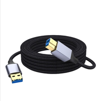Cable USB 3.0 Tipo A Macho a Tipo B Macho para Impresora/Escáner, Alta Velocidad 5Gbps, 0.5m 1m 2m, Cable para Impresora, Disco Duro Externo y Hub