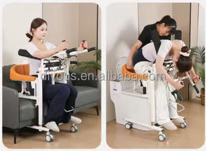 Nouvelle chaise de transfert hydraulique multifonctionnelle pour patients hospitaliers, pour personnes âgées, avec fonction toilettes et hauteur réglable - Product Image 6