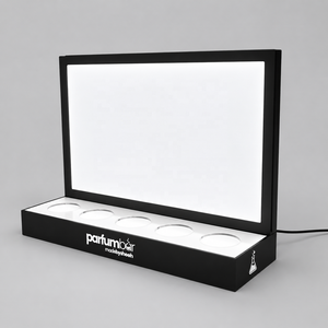 Exhibidor de Acrílico Personalizado para Botellas de Jugo con Pantalla Digital LED Iluminada - Product Image 2