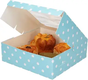 批发定制甜甜圈甜点泡芙包装盒面包店寿司蛋糕纸包装盒