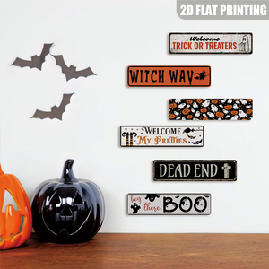 Panneau métallique d'Halloween effrayant « Dead End With Tombstone » - Product Image 5