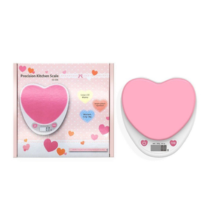 Commercio all'ingrosso forma di amore digitale del corpo bilance meccaniche da cucina bilancia con batteria indicatore di potenza sana per uso cucina - Product Image 4