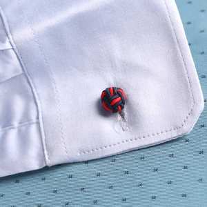 Venta al por mayor <span class=keywords><strong>de</strong></span> los hombres <span class=keywords><strong>de</strong></span> <span class=keywords><strong>gemelos</strong></span> <span class=keywords><strong>de</strong></span> color rojo y azul marino <span class=keywords><strong>camisa</strong></span> <span class=keywords><strong>de</strong></span> seda nudo <span class=keywords><strong>gemelos</strong></span> a precio barato - Product Image 5