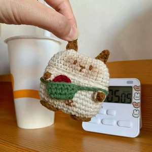 Dễ thương SIAM mèo ban đầu dệt kim vỏ mềm cho AirPods 1/<span class=keywords><strong>2</strong></span> Pro Apple 3rd/4th thế hệ tai nghe không dây hộp lưu trữ - Product Image 5