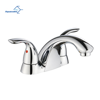 Ensemble central de salle de bain 4 pouces robinet de lavabo à deux poignées sans plomb