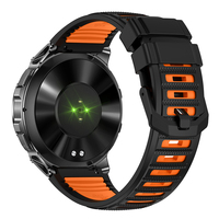 Jam Tangan Pintar 2027 HT53 GPS Kompas Altimeter Layar Bulat 1.46'' dengan Senter Panggilan BT Tahan Air 30M Smartwatch Outdoor Pria