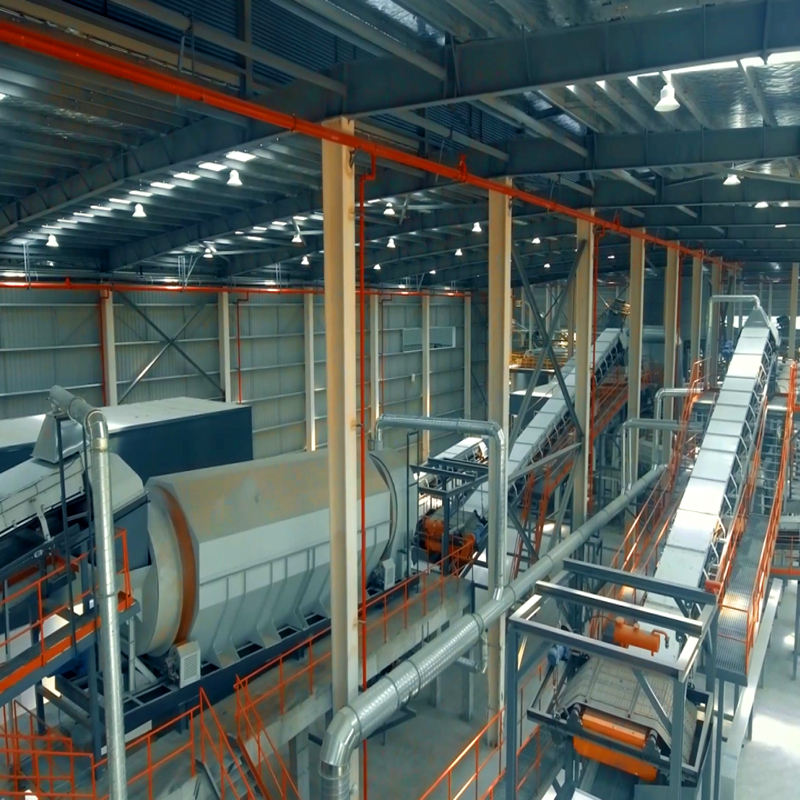 Automatic Municipal Solid Waste Sorting Recycling Machine Engine Gear ...