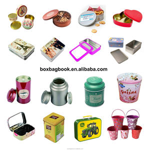 Boîte en fer blanc rectangulaire vide à charnières, forme livre, pour bonbons, chaussures, chaussettes, t-shirts, cravates, pantalons, baume à lèvres, thé rouge, en mini-boîte en fer blanc - Product Image 5