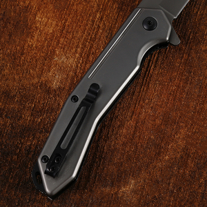 Bochen <span class=keywords><strong>CM107</strong></span> Màu xám titan 3Cr13 thép không gỉ chiến thuật gấp săn bắn ngoài trời cắm trại EDC Túi dao săn bắn - Product Image 5