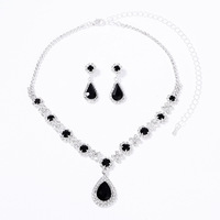 XE-10 Collier et boucles d'oreilles pendantes en cristal de diamant pour femmes, très vendu, luxueux, élégant et tendance pour les mariages, les fêtes, les cadeaux