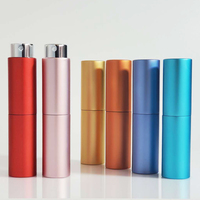 Flacon de parfum portable rechargeable de 8 ml, 10 ml, 15 ml, 20 ml, atomiseurs de parfum rotatifs, conteneur de parfum