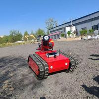 Robot de lutte contre les incendies résistant aux hautes températures, équipement de surveillance incendie télécommandé sur chenilles, pour la réponse aux incendies et le sauvetage en zone de combat