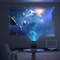 Projecteur intelligent IHOMELIFE ISMARTX14-V1 Android 13.0 1080P avec correction automatique de la distorsion trapézoïdale verticale, 500 lumens, haut-parleurs intégrés, 8 Go, double bande