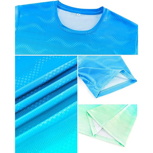 Men's Summer Lightweight Sport T-<b>shirt</b> 100% Polyester Dry Regular Fit Breathable Running Gym T-<b>shirt</b> - Product Image 5