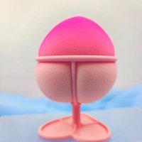 Houppette cosmétique pour visage, échantillon gratuit, boîte en carton d'œuf, mélange de beauté, démaquillant de luxe, houppette