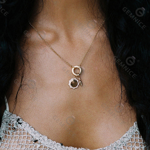 Gemnel 2024 Fashion High Quality Plated Horoscope <strong>Zodiac</strong> <strong>Pendant</strong> DIY Charm Enhancer <strong>Necklace</strong> - Product Image 4
