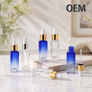 Botella de vidrio cuadrada de 8 ml con gotero para aceite, de alta gama, ideal para viajes, fácil de transportar, muestra de belleza, venta directa de fábrica al por mayor - Product Image 1