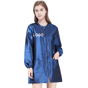 Giacca Impermeabile con Cerniera e Logo Personalizzato per Parrucchieri, Grembiule Nero con Bottoni a Pressione per Barbieri, Mantella per Stilisti - Product Image 5