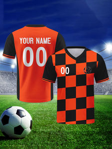 Maillots de football à manches courtes en polyester de haute qualité, col en V, respirants, nouvelle conception 2026, vente en gros, nom personnalisé, football - Product Image 5