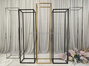 Décorations de fête fournitures <span class=keywords><strong>fil</strong></span> métallique Rectangle toile de fond <span class=keywords><strong>ballon</strong></span> support toile de fond cadre en métal - Product Image 4