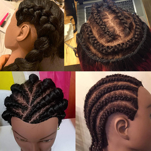 Tête de Mannequin <span class=keywords><strong>Professionnelle</strong></span> pour Formation en Coiffure et Cosmétologie, <span class=keywords><strong>Cheveux</strong></span> Humains Indiens Remy, 14 Pouces, Haute Densité, Perruque Nouée <span class=keywords><strong>à</strong></span> la Main pour Coiffage - Product Image 5