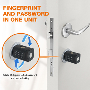 กระบอกอลูมิเนียมดิจิตอลแบบ<span class=keywords><strong>มาตรฐาน</strong></span>ยุโรปพร้อมกุญแจ RFID การ์ดรหัสผ่านอิเล็กทรอนิกส์ใช้ได้กับประตูกระจกของ Tuya ttlock - Product Image 3