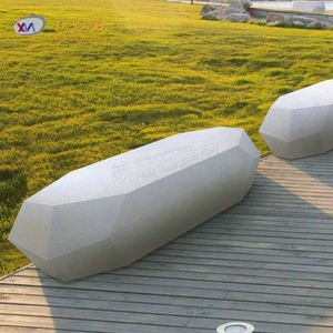 Nuevo Banco de Hormigón para Exteriores con Diseño Artístico de Piedra Mágica para Paisajismo e Ingeniería Municipal - Product Image 2