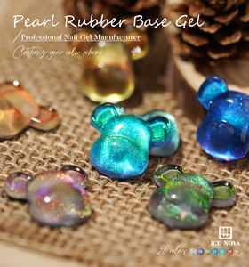 Salone per <span class=keywords><strong>unghie</strong></span> Luxury Glitter 20 colori con Base in gomma perla 2 in 1 Gel UV smalto modellante <span class=keywords><strong>unghie</strong></span> forte aderenza personalizzata - Product Image 4