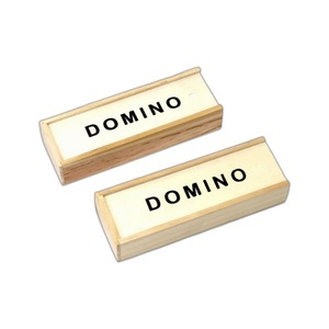 Juego de Dominó de 28 Fichas con Números Clásicos, Mesa de Billar Interior, Dominó Negro Personalizable de Alta Calidad con Caja de Almacenamiento de Madera - Product Image 4