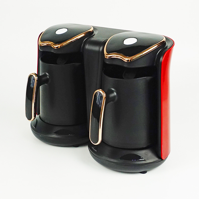 Hot Selling Turkish Coffee Machine 0.6L*2 Double Cup Electric Coffee Maker 360 Degree Heating Plastic App-Controlled Hotel