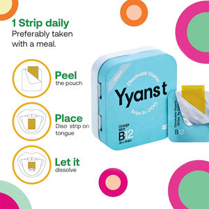 Bandes buvables de vitamine B12 OEM/ODM pour soutenir le métabolisme et l'énergie, compléments alimentaires végétaliens sans gluten, emballage personnalisé - Product Image 3