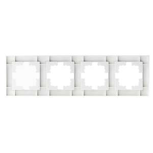 Quadro per 4 moduli, colore bianco, ideale per installazioni elettriche e distribuzione di connessioni in spazi commerciali e - Product Image 1