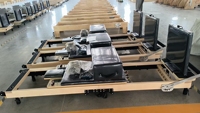 Machine de Pilates pliable en bois, portable, en chêne, pour studio à domicile, avec accessoires complets, capacité 150 kg