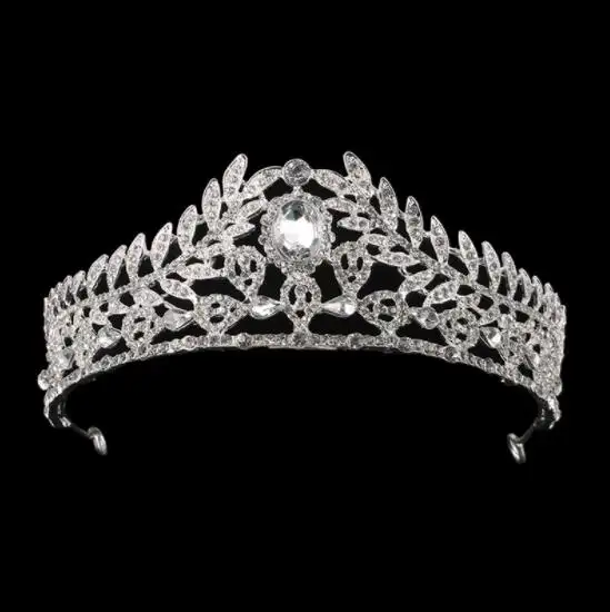 Wholesale crystals tiaras and crowns wedding crown bride tiara for princess crown